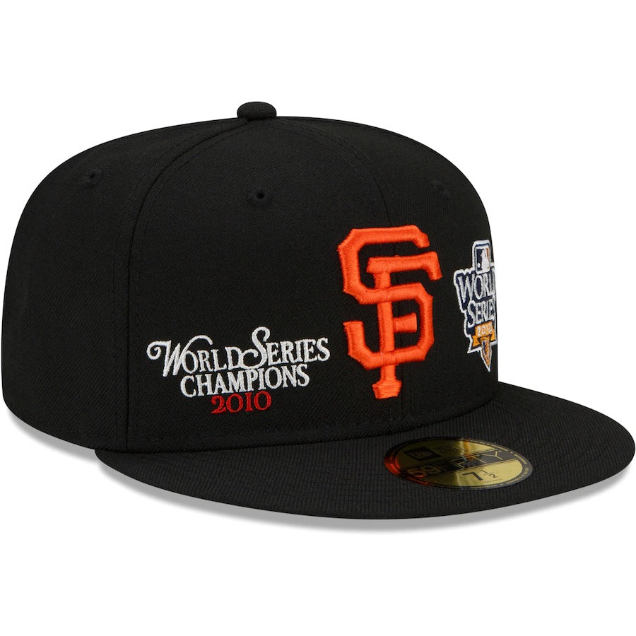 New Era Black San Francisco Giants 2010 World Series Champions 59FIFTY Fitted Hat