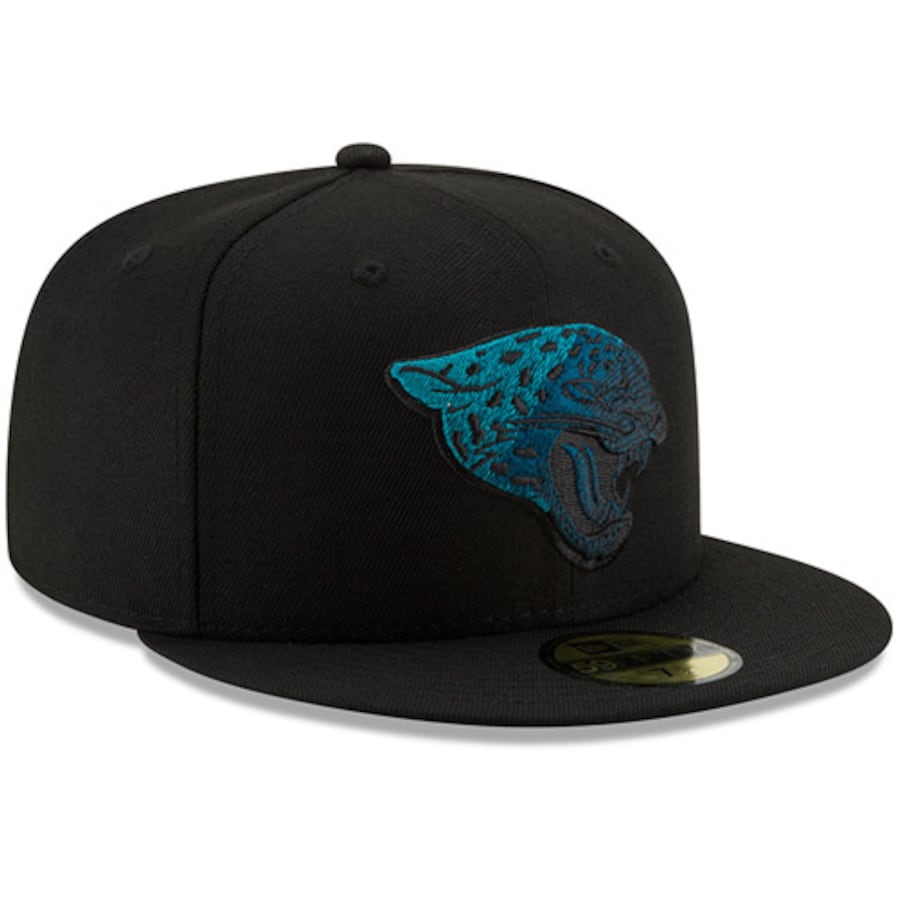 New Era Jacksonville Jaguars Black Color Dim 59FIFTY Fitted Hat