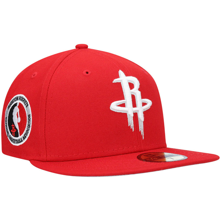New Era Red Houston Rockets Team Logoman 59FIFTY Fitted Hat