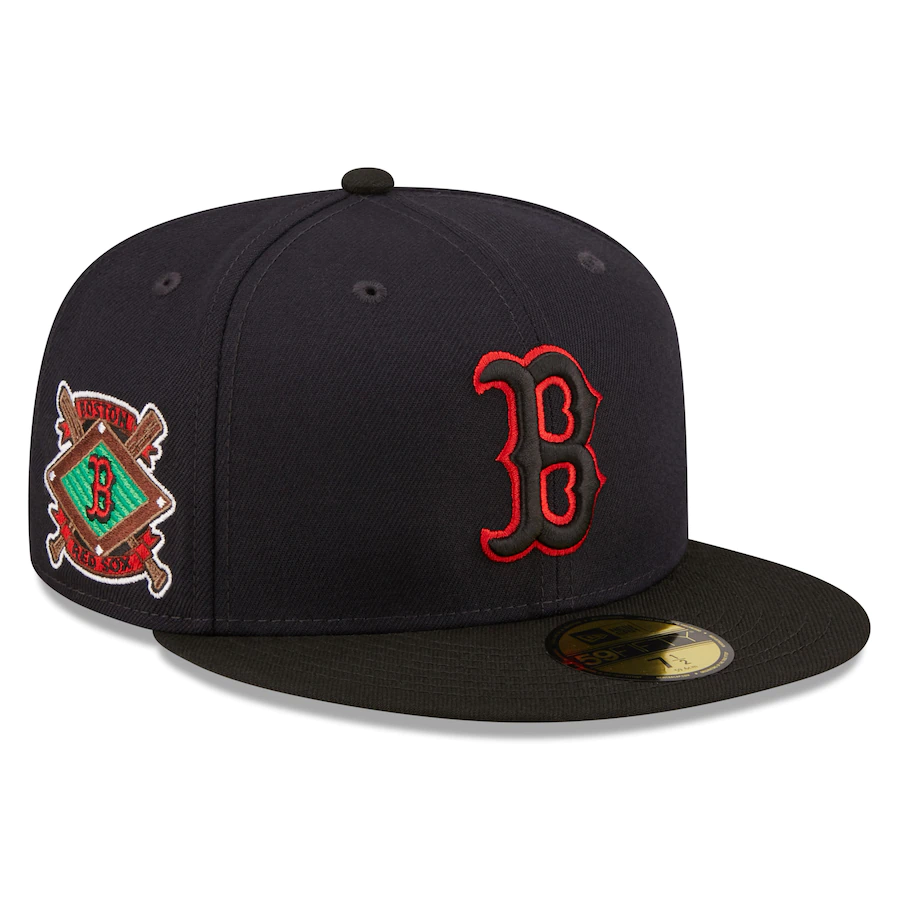 New Era Boston Red Sox Navy Team AKA 59FIFTY Fitted Hat