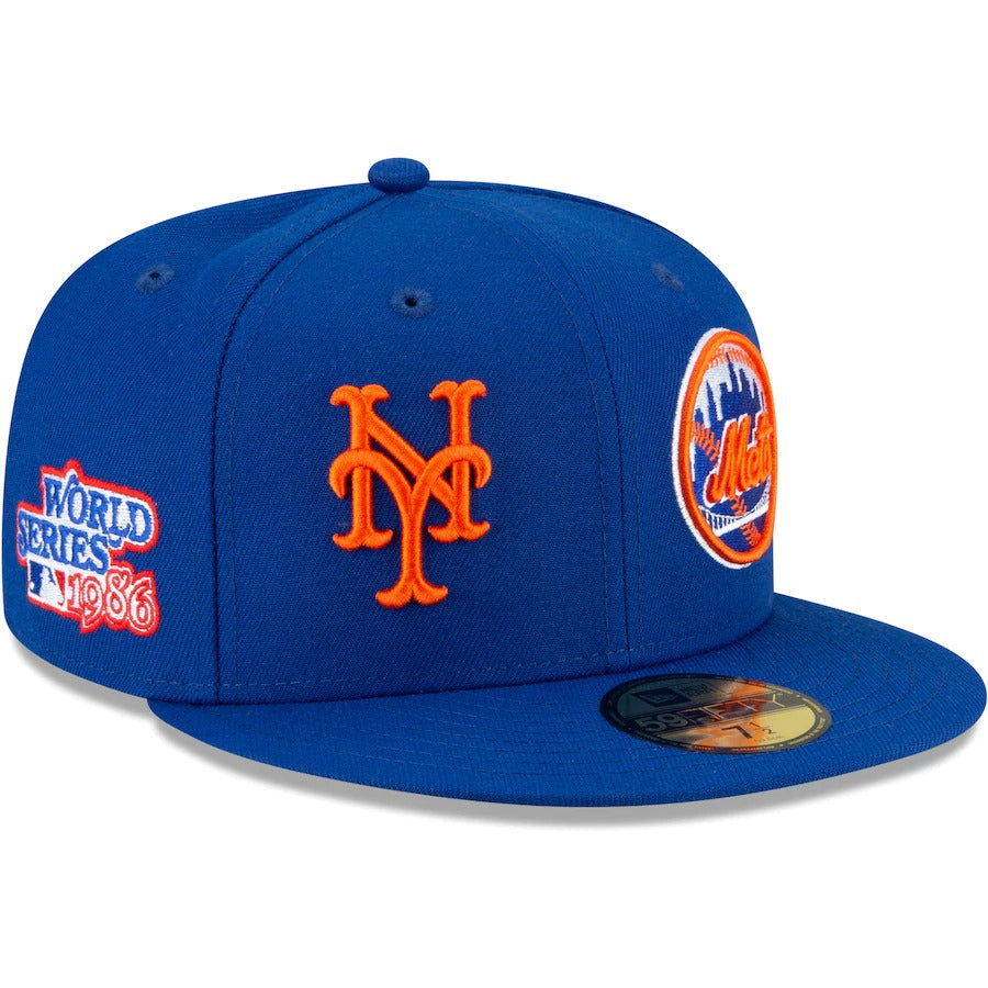 New Era New York Mets Royal Patch Pride 59FIFTY Fitted Hat