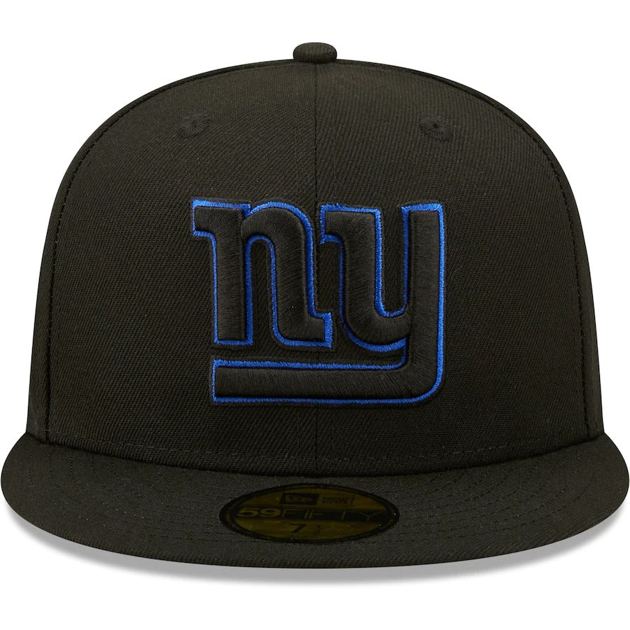 New Era New York Giants Black Royal Undervisor Super Bowl XLII 59FIFTY Fitted Hat