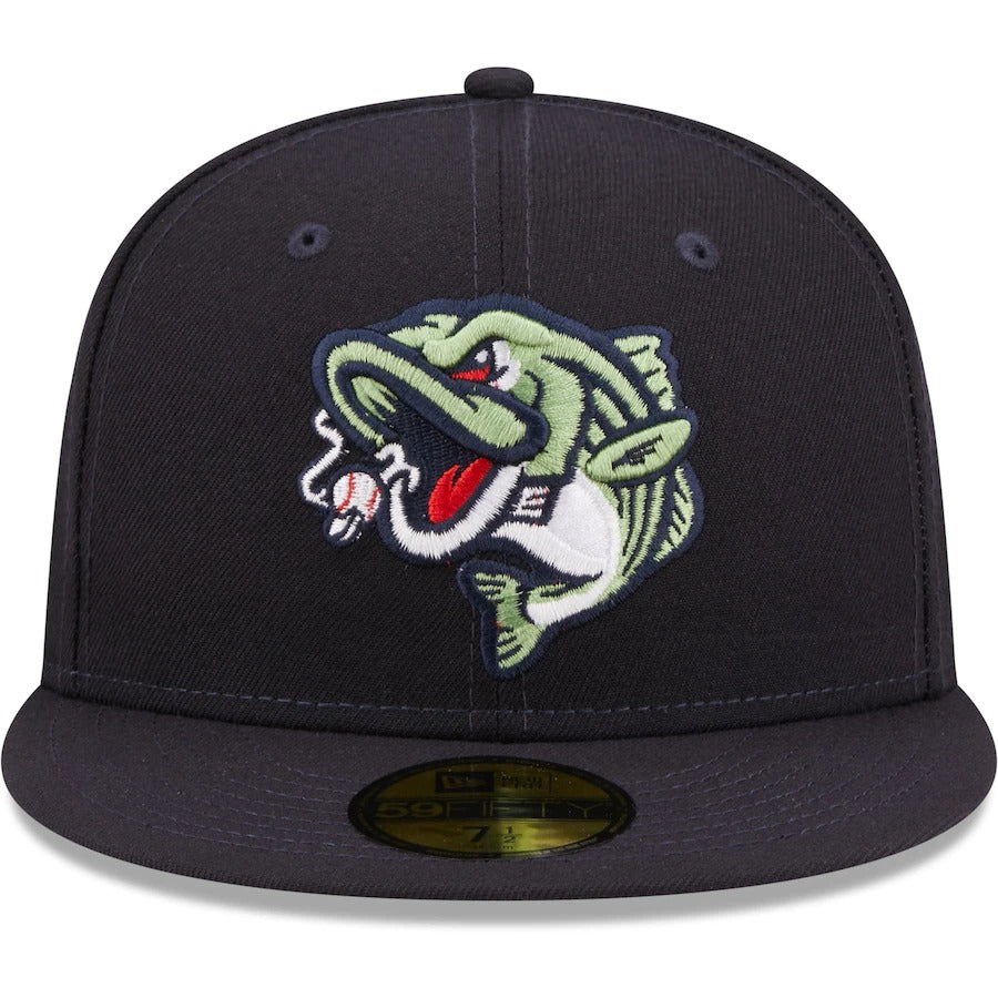 New Era Gwinnett Stripers Navy Home Logo Authentic Collection 59FIFTY Fitted Hat