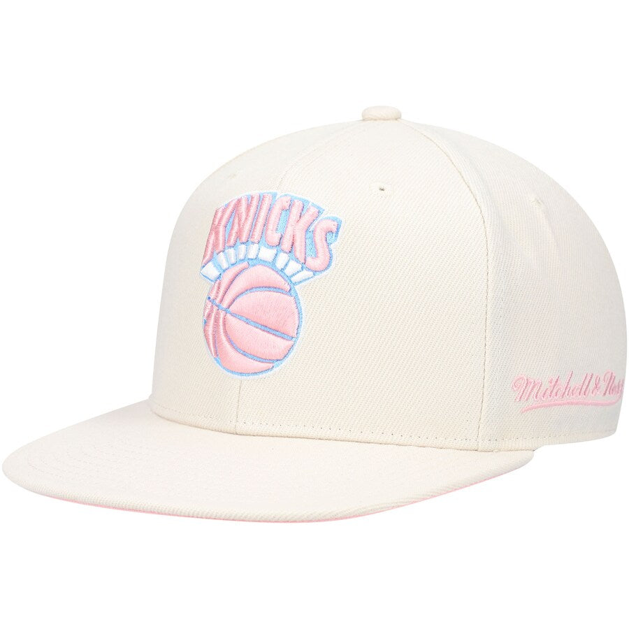 Mitchell & Ness x Lids New York Knicks Cream 1998 All-Star Weekend Hardwood Classics Cake Pop Fitted Hat