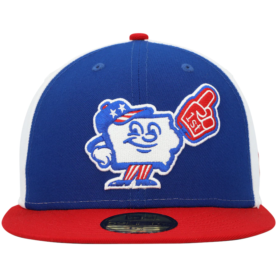 New Era Iowa Cubs Red/White/Blue Theme Night 59FIFTY Fitted Hat