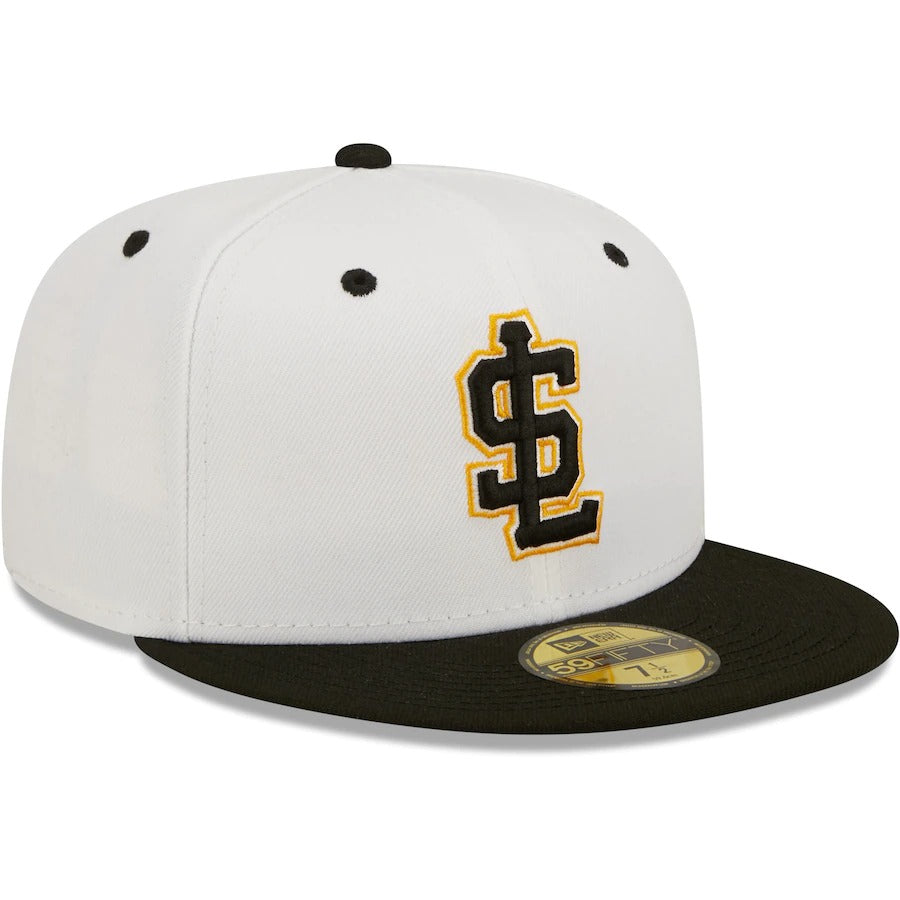New Era Salt Lake Bees White Alternate Logo Authentic Collection 59FIFTY Fitted Hat