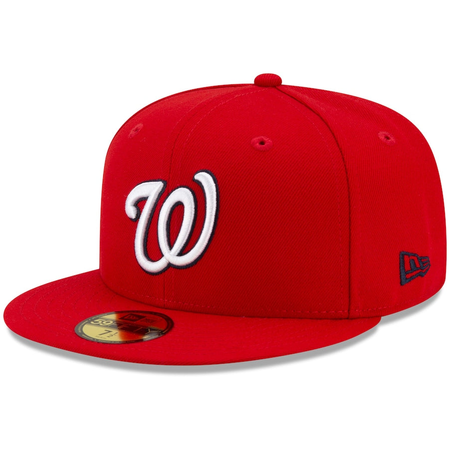 New Era Red Washington Nationals Authentic Collection 2008 Nationals Park Inaugural Season Replica Floral Undervisor 59FIFTY Fitted Hat