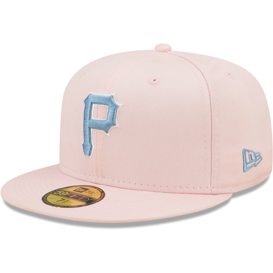New Era Pittsburgh Pirates Pink/Sky Blue 76th World Series Undervisor 59FIFTY Fitted Hat
