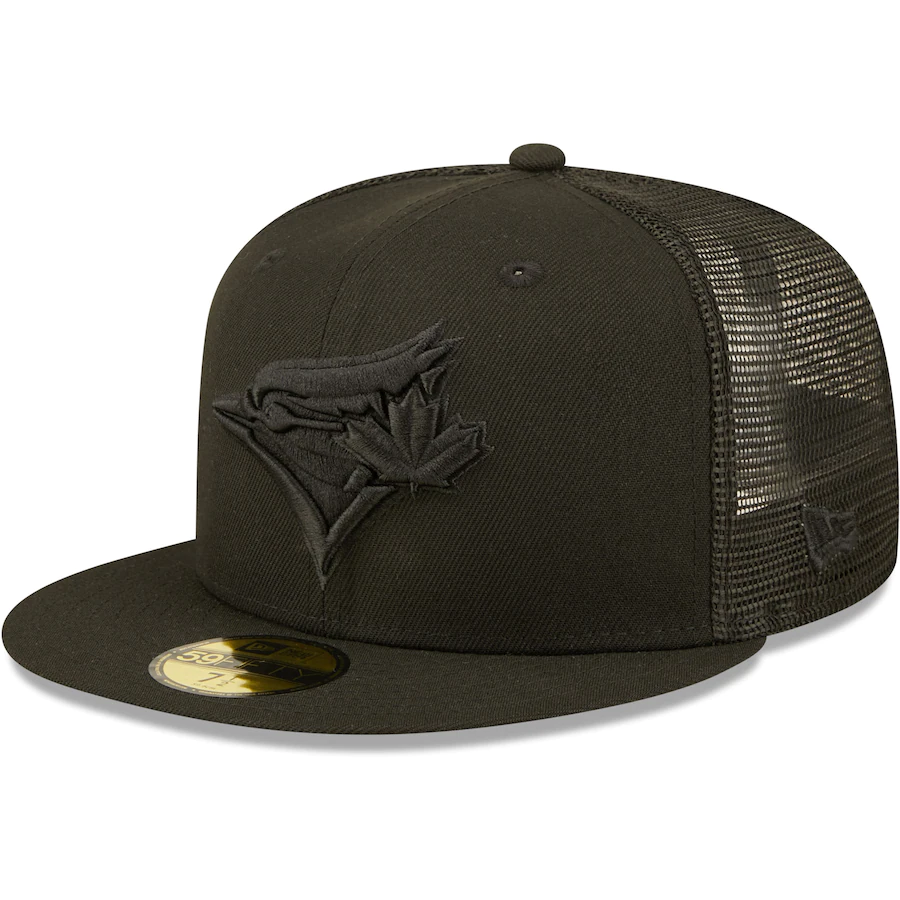 New Era Toronto Blue Jays Blackout Trucker 59FIFTY Fitted Hat