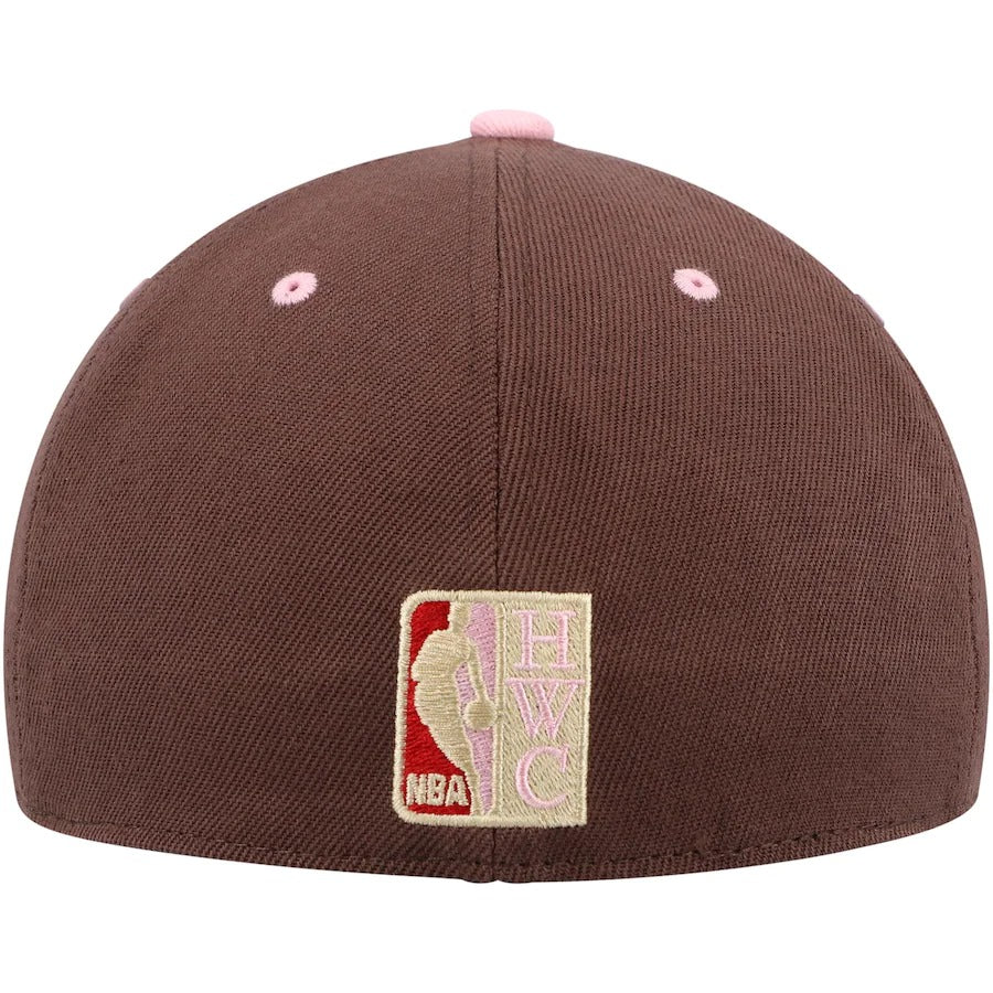Mitchell & Ness Milwaukee Bucks Brown 1977 NBA All-Star Game Hardwood Classics Brown Sugar Bacon Fitted Hat