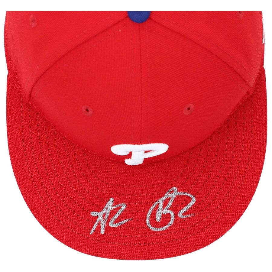 New Era Alec Bohm Philadelphia Phillies Autographed 59FIFTY Fitted Hat