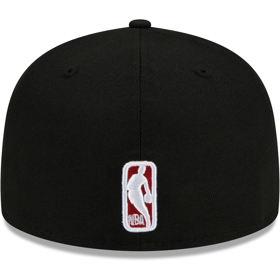 New Era Miami Heat Black City Cluster 59FIFTY Fitted Hat