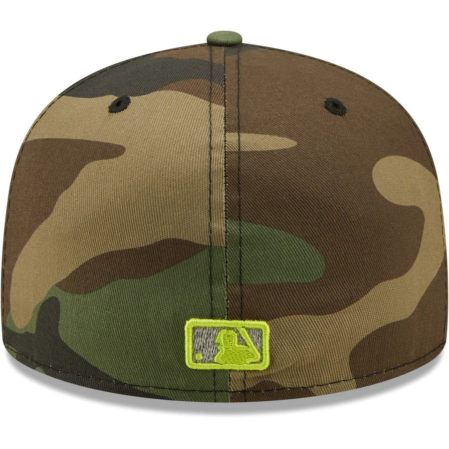 New Era Pittsburgh Pirates Camo Cooperstown Collection 76th World Series Woodland Reflective Undervisor 59FIFTY Fitted Hat