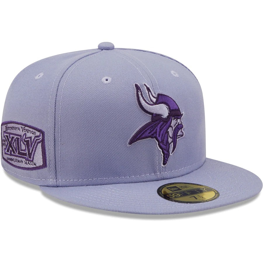New Era Minnesota Vikings Purple 45th Anniversary The Pastels 59FIFTY Fitted Hat