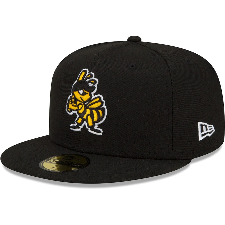 New Era Salt Lake Bees Black Authentic Collection 59FIFTY Fitted Hat