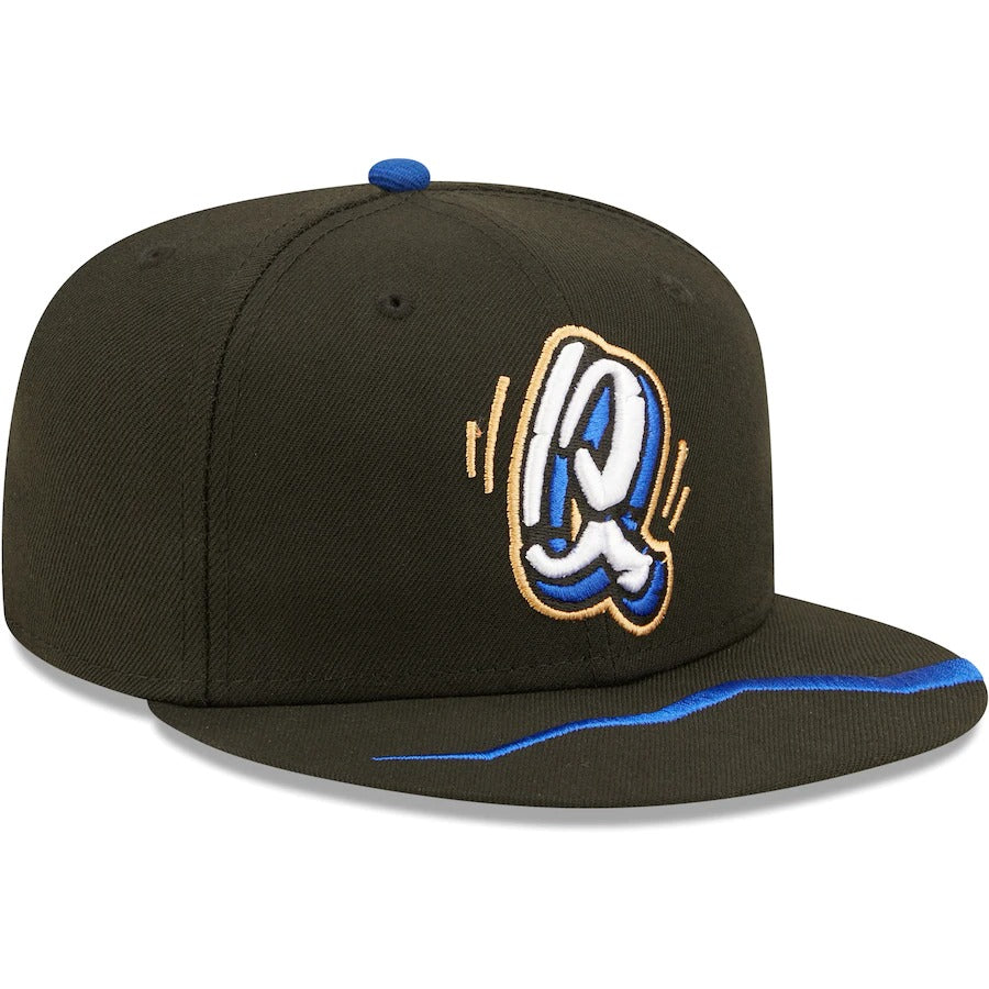 New Era Rancho Cucamonga Quakes Black Authentic Collection Team Alternate 59FIFTY Fitted Hat