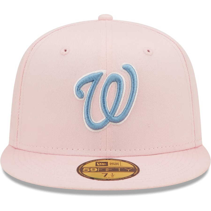 New Era Washington Nationals Pink/Sky Blue 10th Anniversary Undervisor 59FIFTY Fitted Hat