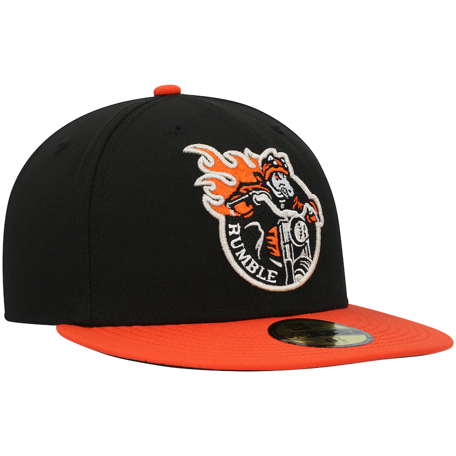 New Era Binghamton Rumble Ponies Black/Orange Theme Night 59FIFTY Fitted Hat