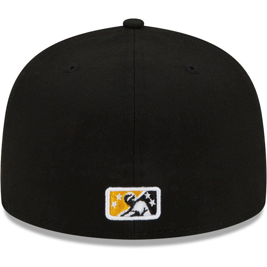 New Era Salt Lake Bees Black Authentic Collection 59FIFTY Fitted Hat