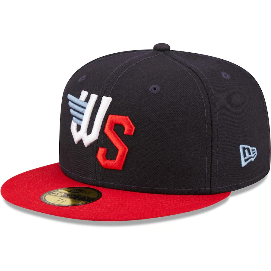 New Era Wichita Wind Surge Navy/Red Authentic Collection 59FIFTY Fitted Hat