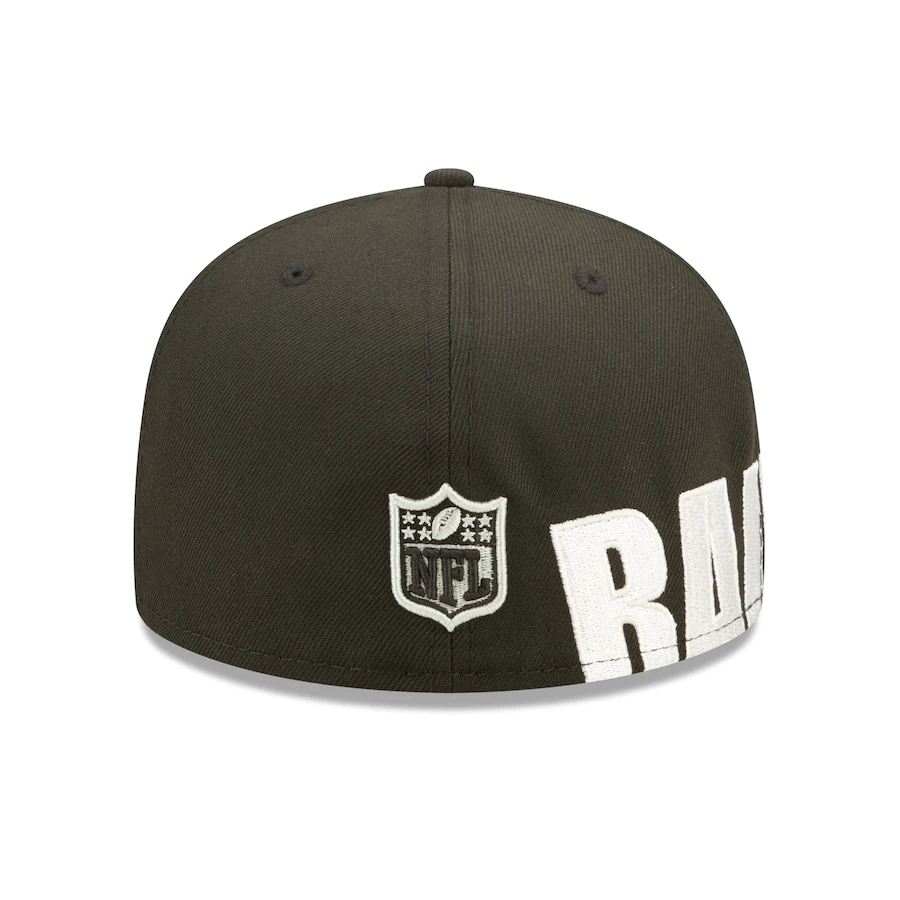 New Era Las Vegas Raiders Black Side Split 59FIFTY Fitted Hat