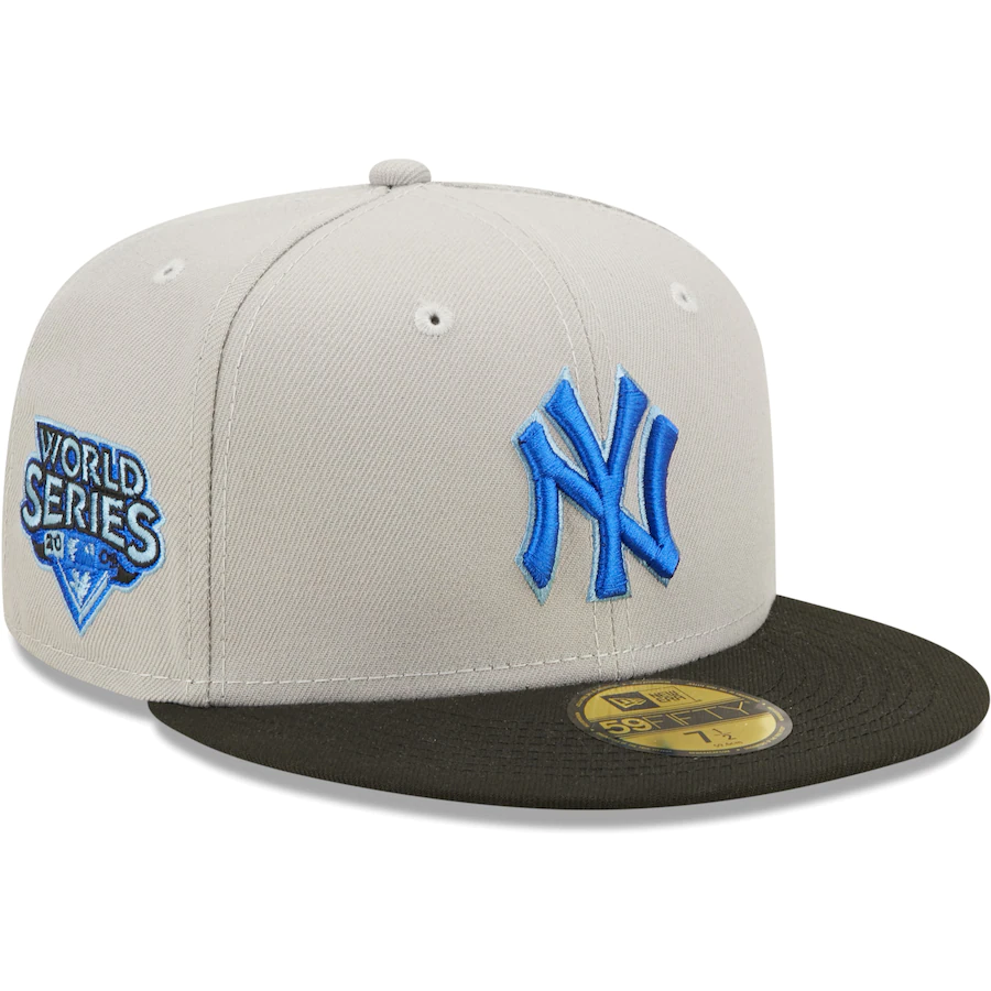 New Era New York Yankees 2009 World Series Gray/Black Blue Undervisor 2022 59FIFTY Fitted Hat