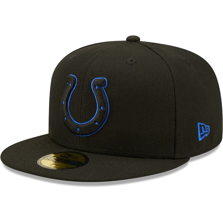 New Era Indianapolis Colts Black Royal Undervisor 1980 NFL Pro Bowl 59FIFTY Fitted Hat