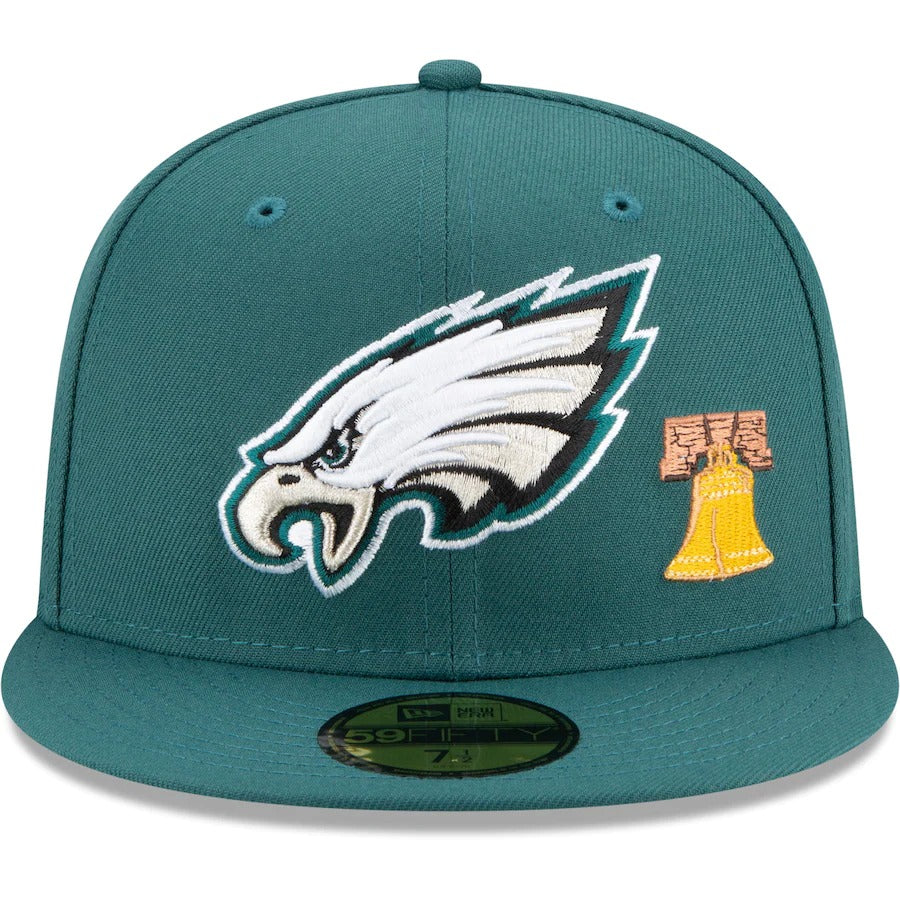 New Era Midnight Green Philadelphia Eagles City Transit 59FIFTY Fitted Hat