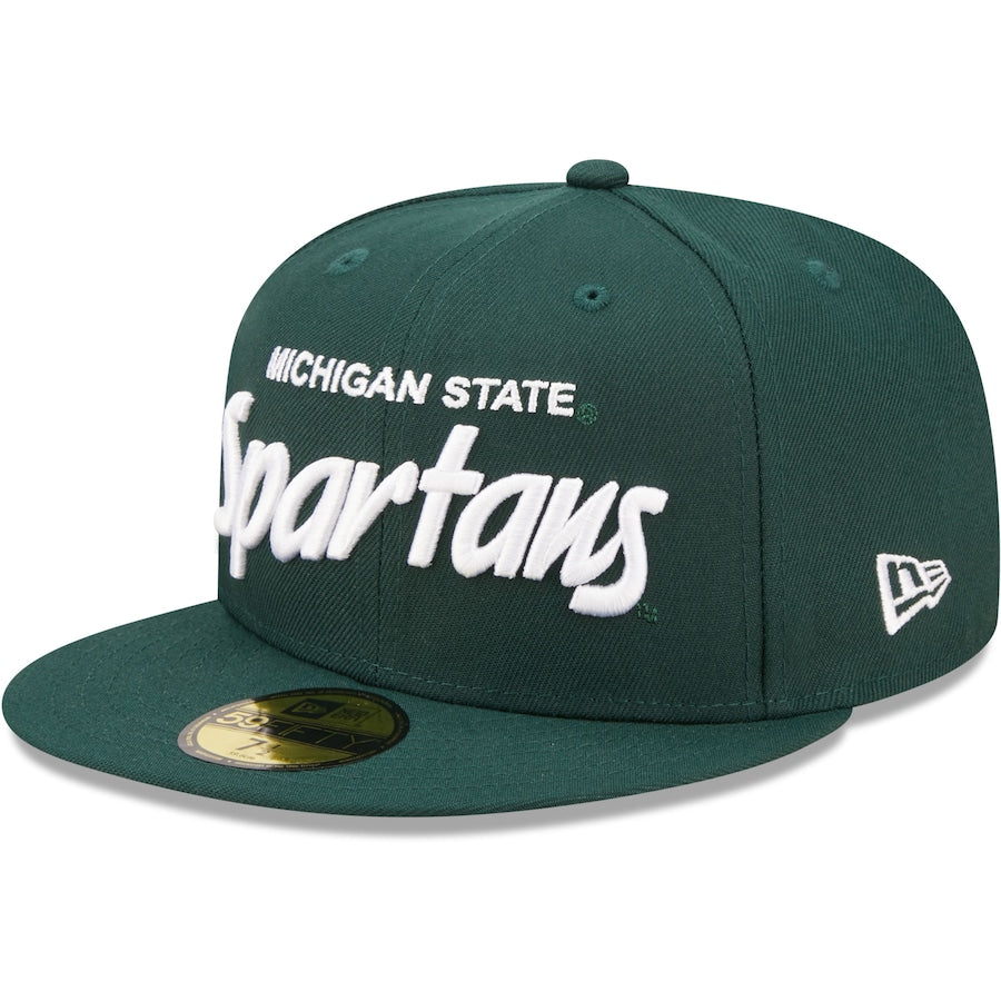 New Era Michigan State Spartans Green Griswold 59FIFTY Fitted Hat