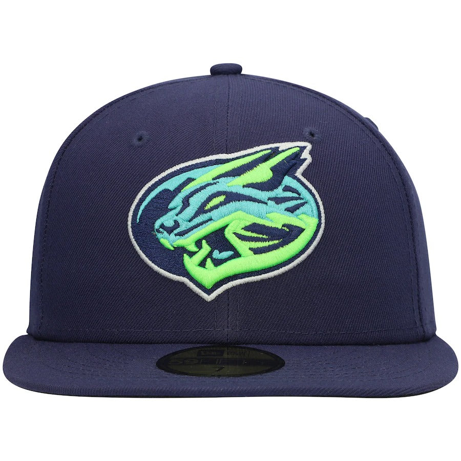 New Era Lynchburg Hillcats Navy Authentic Collection Team Home 59FIFTY Fitted Hat
