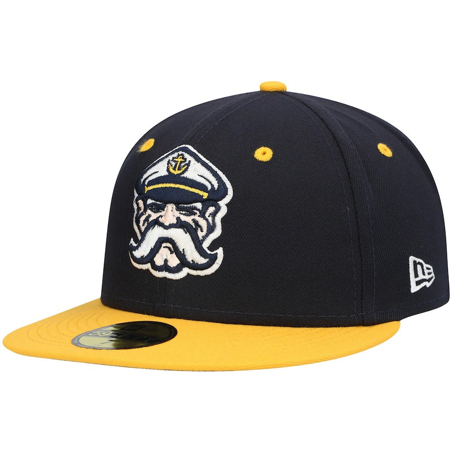 New Era Lake County Captains Navy Authentic Collection Team Alternate 59FIFTY Fitted Hat