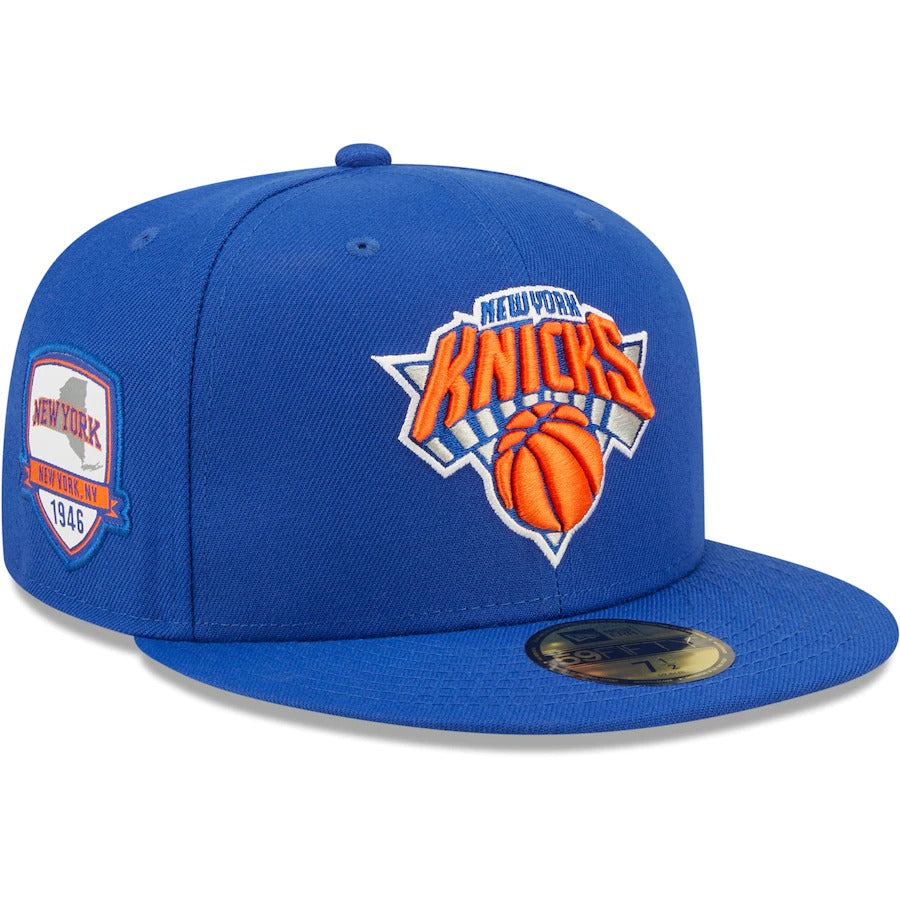 New Era New York Knicks Blue City Side 59FIFTY Fitted Hat