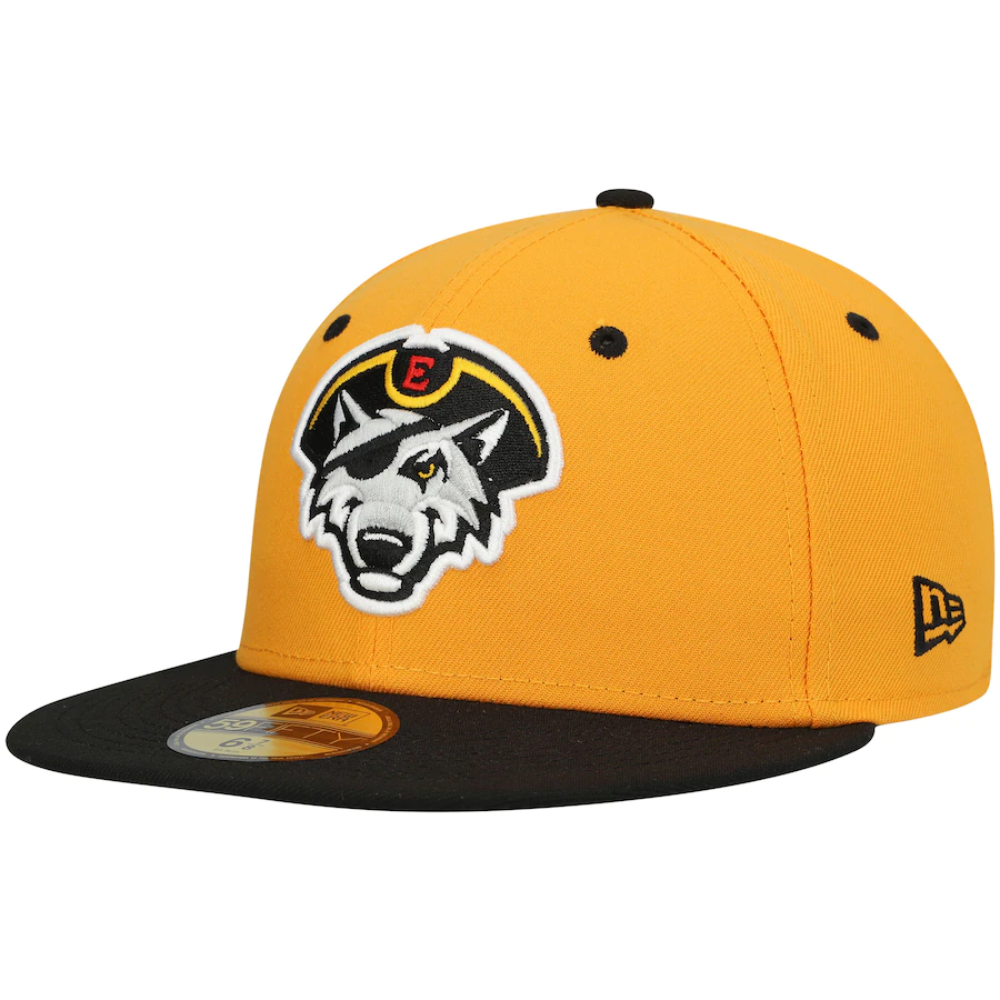 New Era Erie SeaWolves Gold Authentic Collection Team Alternate 59FIFTY Fitted Hat