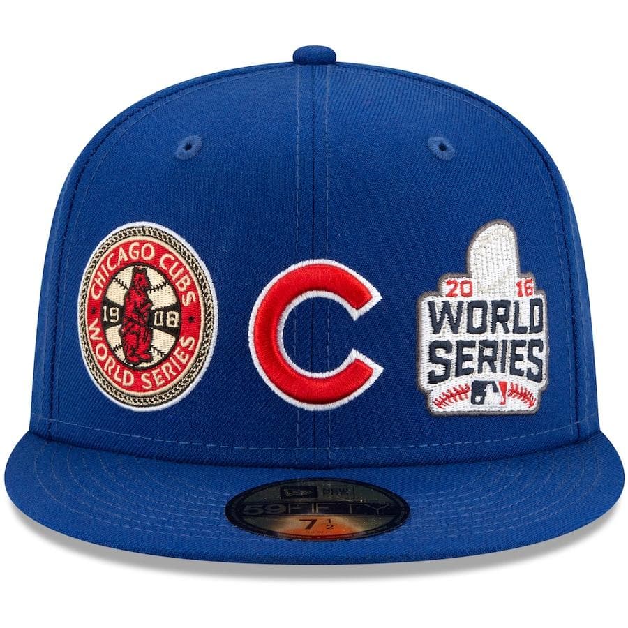 New Era Chicago Cubs Royal 3x World Series Champions
59FIFTY Fitted Hat