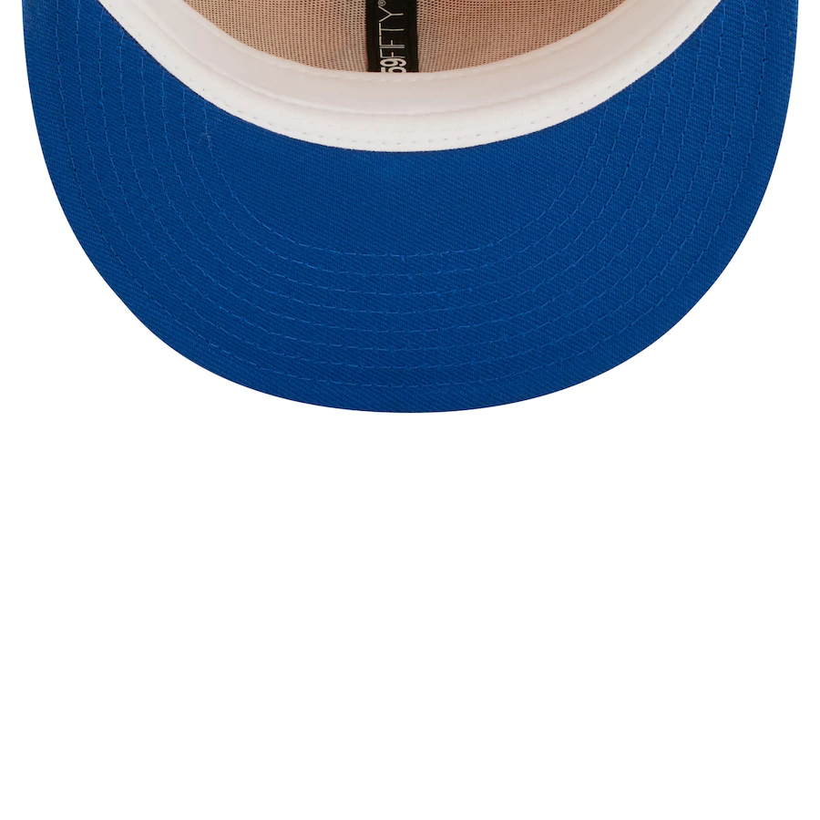 New Era Montreal Expos Gold/Azure Cooperstown Collection Logo Undervisor 59FIFTY Fitted Hat