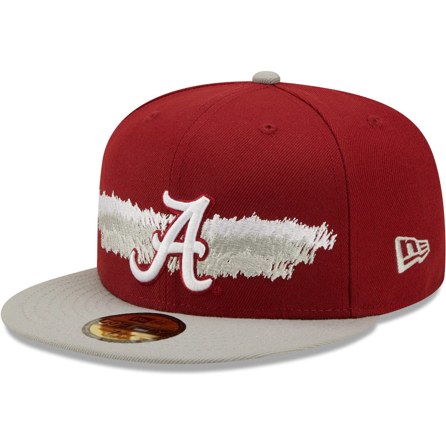 New Era Alabama Crimson Tide Crimson Scribble 59FIFTY Fitted Hat