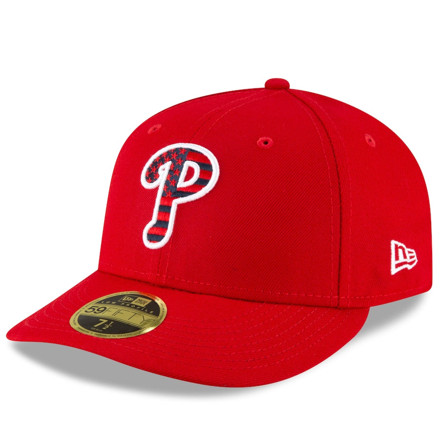 New Era Red Philadelphia Phillies 4th of July On-Field Low Profile 59FIFTY Fitted Hat