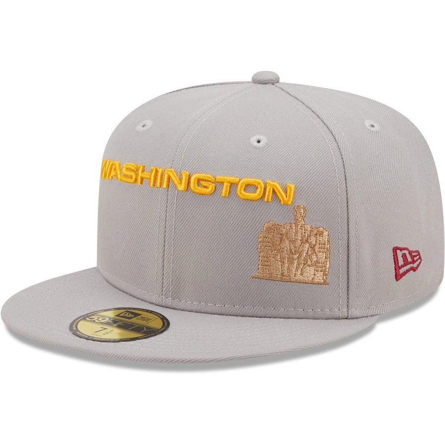 New Era Washington Football Team Gray City Describe 59FIFTY Fitted Hat