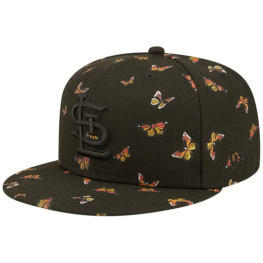 New Era St. Louis Cardinals Black Flutter 59FIFTY Fitted Hat