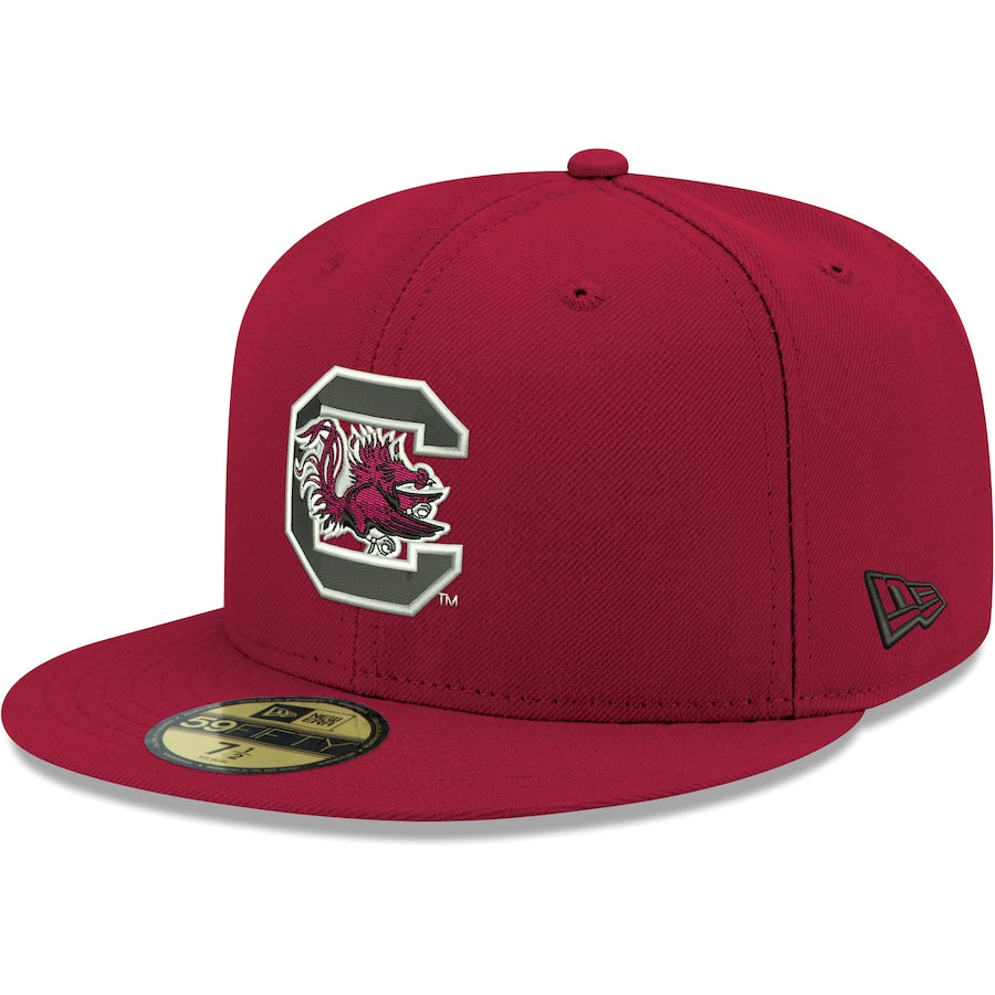 New Era Garnet South Carolina Gamecocks Logo Basic 59FIFTY Fitted Hat