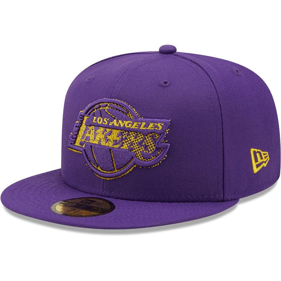 New Era Purple Los Angeles Lakers Scored 59FIFTY Fitted Hat