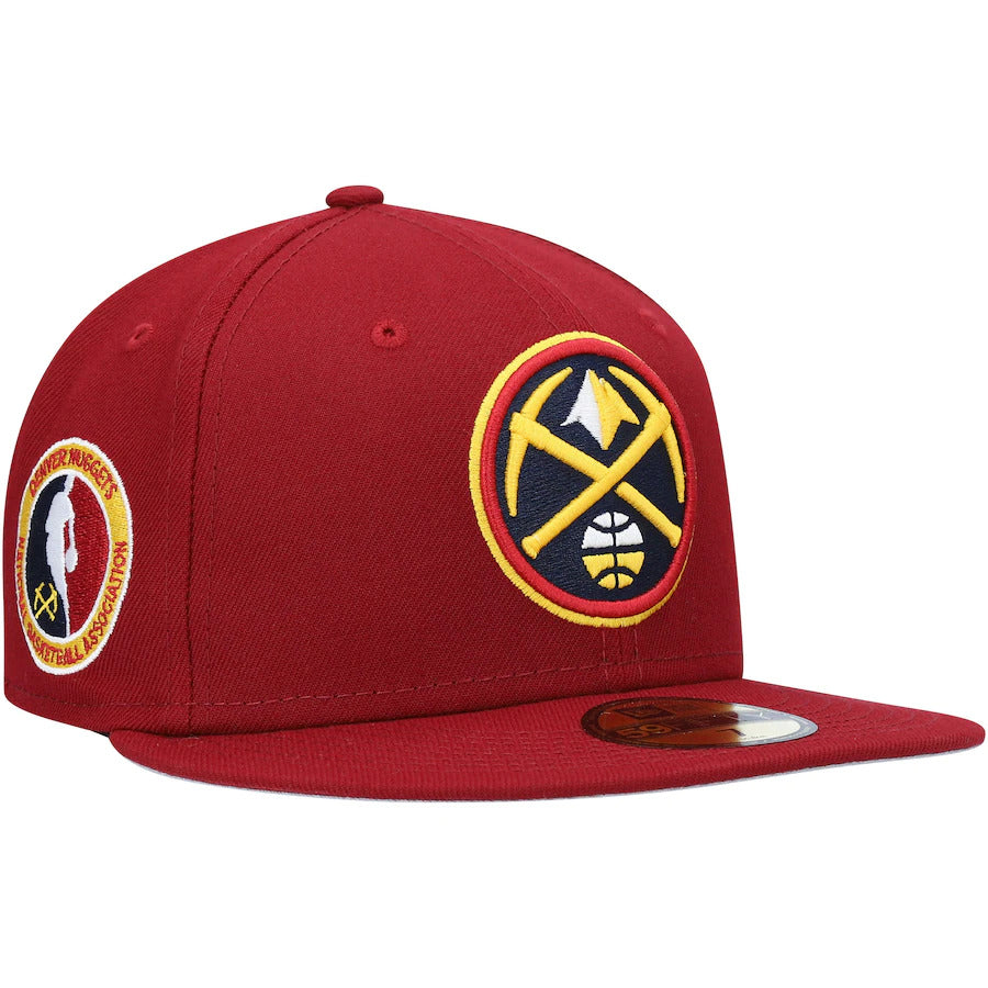 New Era Red Denver Nuggets Team Logoman 59FIFTY Fitted Hat
