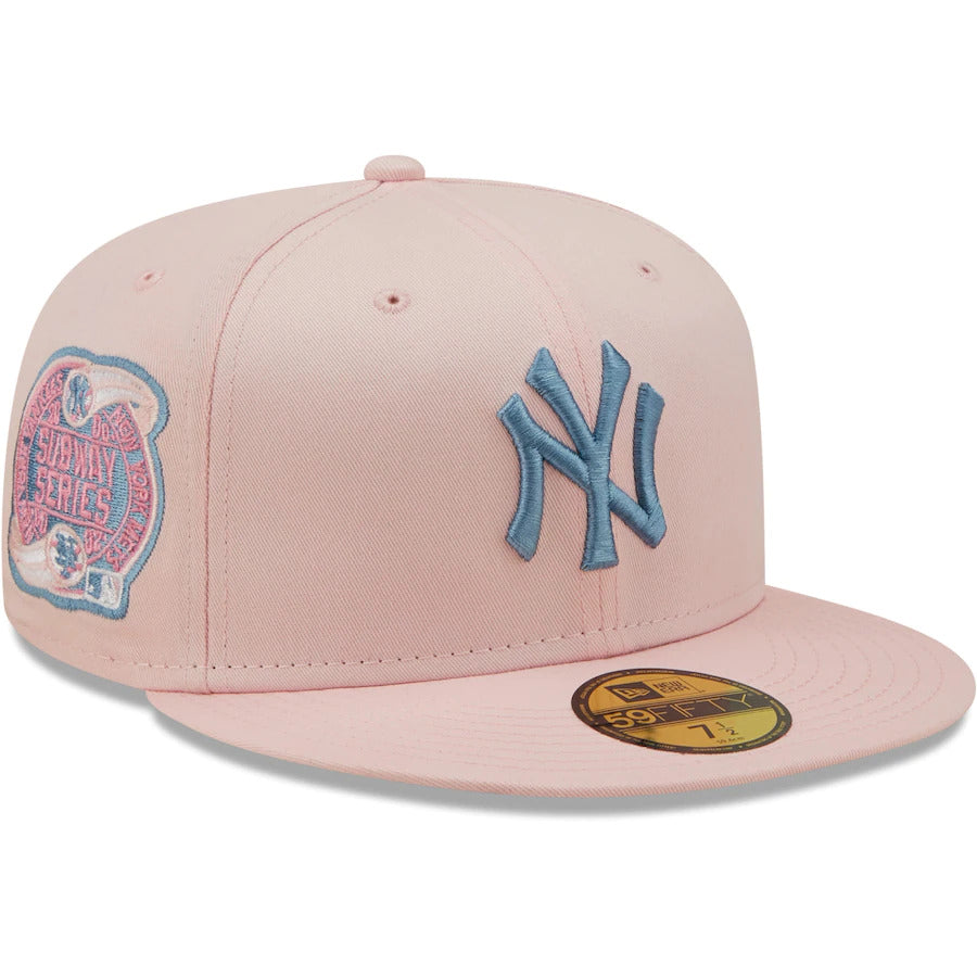 New Era Pink New York Yankees Subway Series Sky Undervisor 59FIFTY Fitted Hat