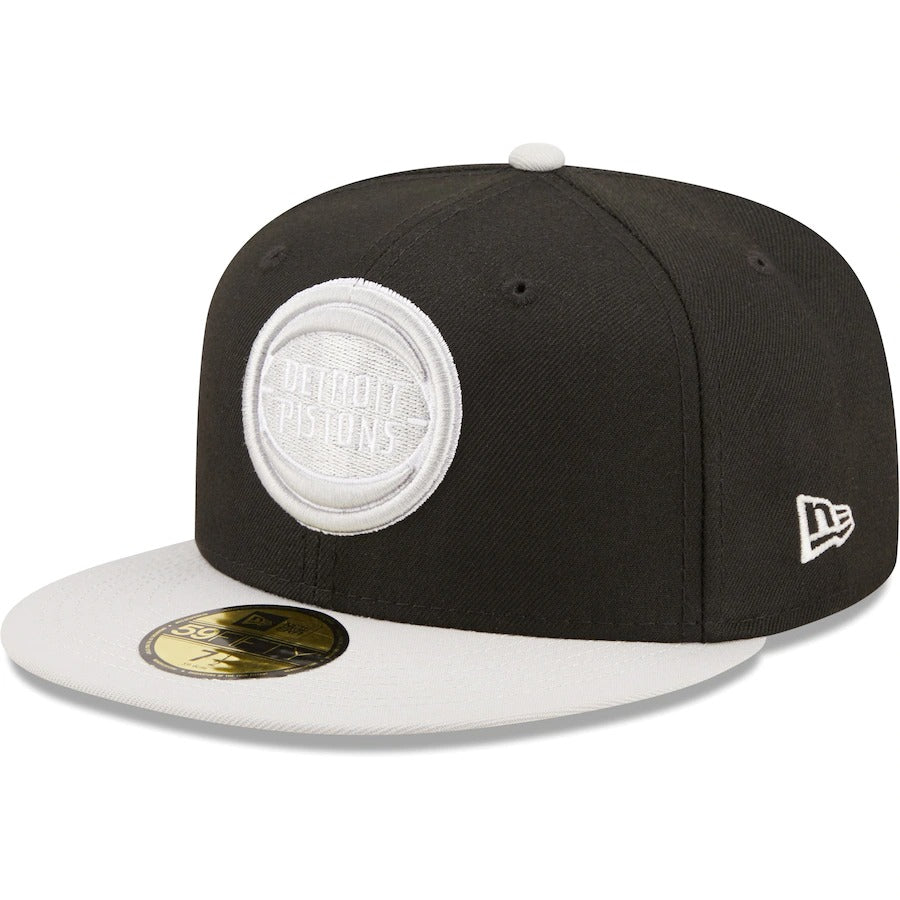 New Era Detroit Pistons Black/Gray Two-Tone Color Pack 59FIFTY Fitted Hat
