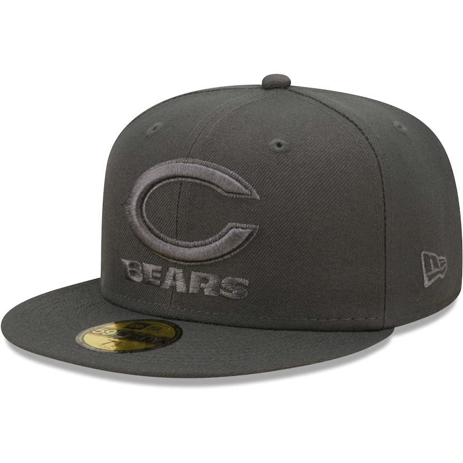 New Era Chicago Bears Graphite Color Pack 59FIFTY Fitted Hat