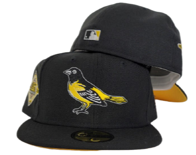 New Era Baltimore Orioles Black & Yellow 50th Anniversary 59FIFTY Fitted Hat