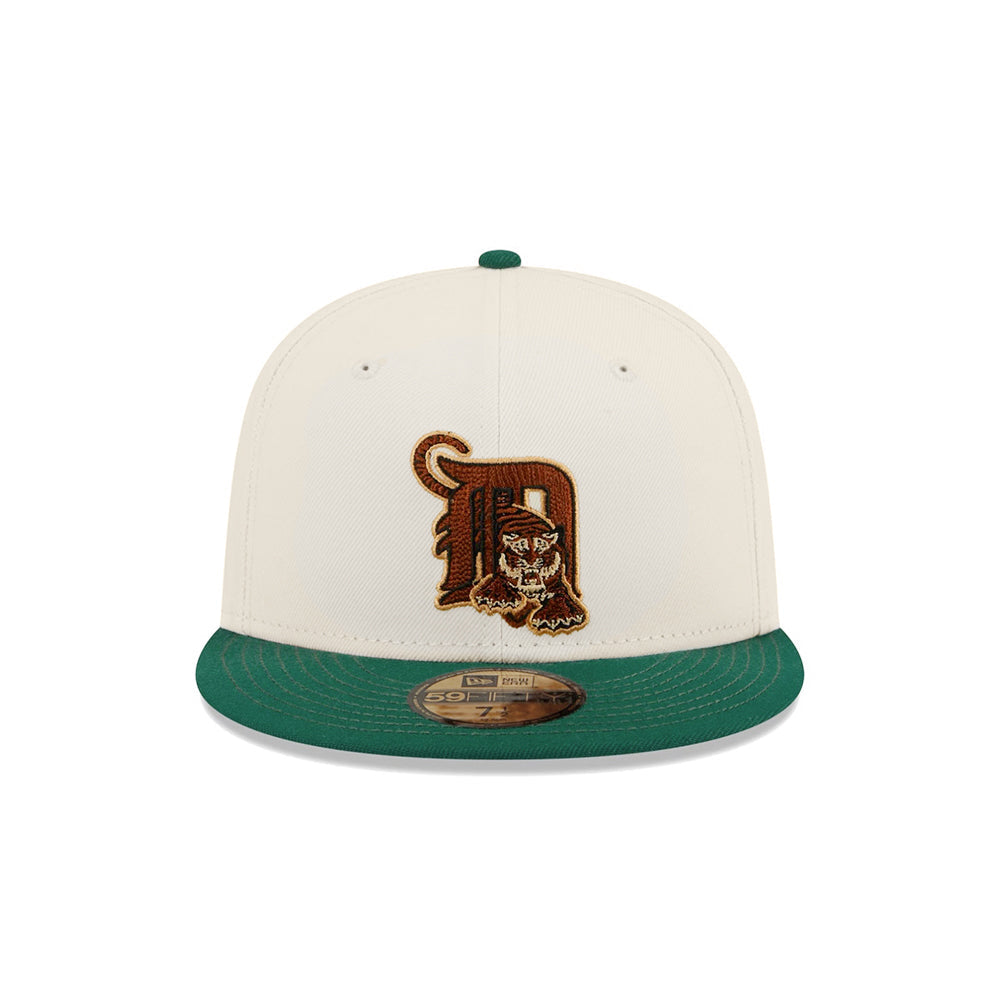 New Era Detroit Tigers Chrome/Green Tiger Stadium 2023 59FIFTY Fitted Hat