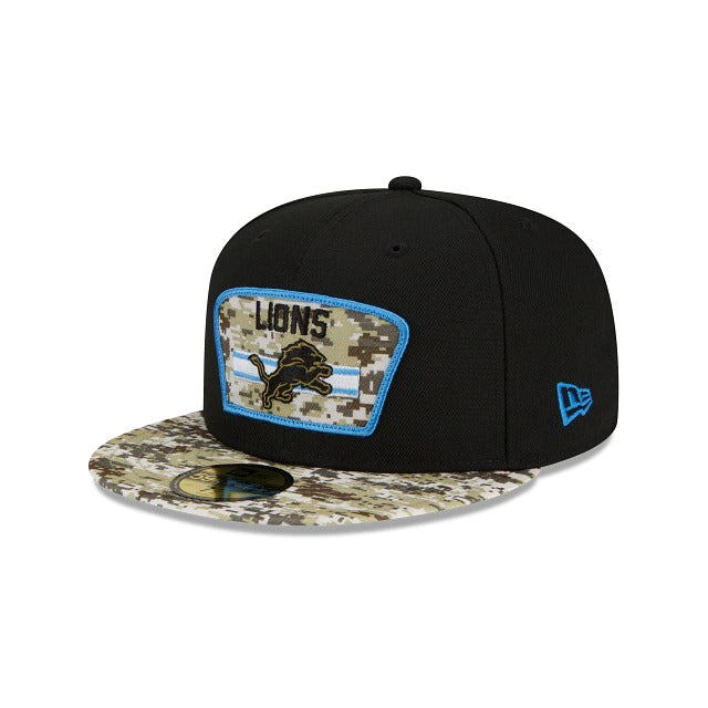 New Era Detroit Lions Salute To Service 2021 59FIFTY Fitted Hat
