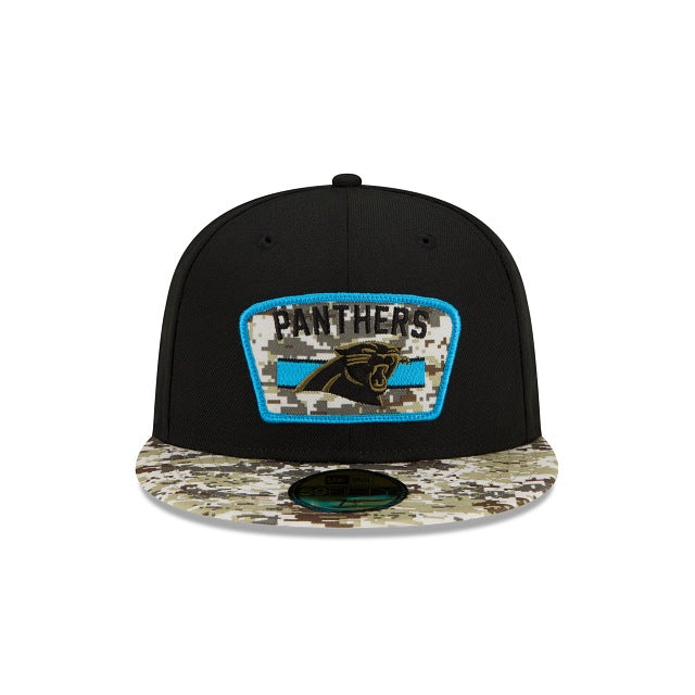 New Era Carolina Panthers Salute To Service 2021 59FIFTY Fitted Hat