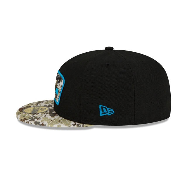New Era Carolina Panthers Salute To Service 2021 59FIFTY Fitted Hat